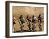 Group of People Riding Bicycles in a Race-null-Framed Photographic Print