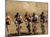 Group of People Riding Bicycles in a Race-null-Mounted Photographic Print