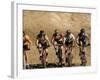 Group of People Riding Bicycles in a Race-null-Framed Photographic Print