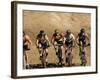 Group of People Riding Bicycles in a Race-null-Framed Photographic Print