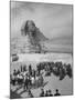 Group of People Visiting the Cheops Pyramids-null-Mounted Photographic Print