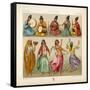 Group of Persian Musicians Play on a Variety of Instruments-Dambourget-Framed Stretched Canvas