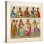 Group of Persian Musicians Play on a Variety of Instruments-Dambourget-Stretched Canvas