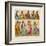 Group of Persian Musicians Play on a Variety of Instruments-Dambourget-Framed Art Print