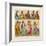 Group of Persian Musicians Play on a Variety of Instruments-Dambourget-Framed Art Print