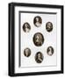 Group of Portraits, Late 17th - Early 18th Century-Christian Friedrich Zincke-Framed Giclee Print