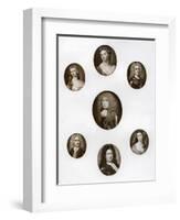 Group of Portraits, Late 17th - Early 18th Century-Christian Friedrich Zincke-Framed Giclee Print