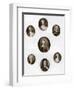 Group of Portraits, Late 17th - Early 18th Century-Christian Friedrich Zincke-Framed Giclee Print