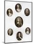 Group of Portraits, Late 17th - Early 18th Century-Christian Friedrich Zincke-Mounted Giclee Print