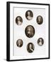 Group of Portraits, Late 17th - Early 18th Century-Christian Friedrich Zincke-Framed Giclee Print