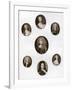 Group of Portraits, Late 17th - Early 18th Century-Christian Friedrich Zincke-Framed Giclee Print