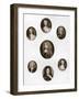 Group of Portraits, Late 17th - Early 18th Century-Christian Friedrich Zincke-Framed Giclee Print