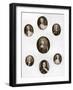 Group of Portraits, Late 17th - Early 18th Century-Christian Friedrich Zincke-Framed Giclee Print