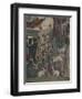 Group of Rabbits, Symbol of Fertility, Detail from Triumph of Venus, Scene from Month of April-Francesco del Cossa-Framed Giclee Print