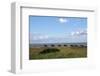 Group of riders in the Braderup Heath, Wenningstedt, Sylt, Schleswig Holstein, Germany-null-Framed Art Print