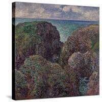 Group of Rocks at Port-Goulphar (Bloc de Rochers à Port-Goulphar). 1887-Claude Monet-Stretched Canvas