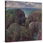 Group of Rocks at Port-Goulphar (Bloc de Rochers à Port-Goulphar). 1887-Claude Monet-Stretched Canvas