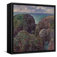Group of Rocks at Port-Goulphar (Bloc de Rochers à Port-Goulphar). 1887-Claude Monet-Framed Stretched Canvas