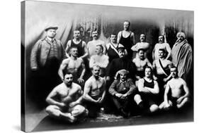 Group of Russian Wrestlers-null-Stretched Canvas