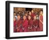 Group of School Children, Including Young Monks, Singing, Village of Thit La, Shan State, Myanmar-Eitan Simanor-Framed Photographic Print