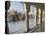 Group of Sikh Women Pilgrims Walking Around Holy Pool, Golden Temple, Amritsar, Punjab State, India-Eitan Simanor-Stretched Canvas