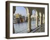 Group of Sikh Women Pilgrims Walking Around Holy Pool, Golden Temple, Amritsar, Punjab State, India-Eitan Simanor-Framed Premium Photographic Print