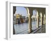 Group of Sikh Women Pilgrims Walking Around Holy Pool, Golden Temple, Amritsar, Punjab State, India-Eitan Simanor-Framed Premium Photographic Print