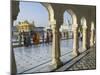 Group of Sikh Women Pilgrims Walking Around Holy Pool, Golden Temple, Amritsar, Punjab State, India-Eitan Simanor-Mounted Premium Photographic Print
