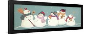 Group of Snowmen-Beverly Johnston-Framed Giclee Print