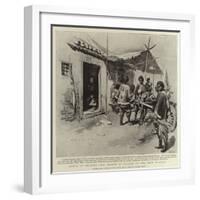 Group of Soldiers and Coolies at Palikao on the Road to Pekin-Charles Edwin Fripp-Framed Giclee Print