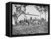 Group of Soldiers at Camp During American Civil War-Stocktrek Images-Framed Stretched Canvas