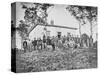 Group of Soldiers at Camp During American Civil War-Stocktrek Images-Stretched Canvas