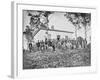 Group of Soldiers at Camp During American Civil War-Stocktrek Images-Framed Photographic Print