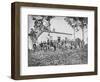 Group of Soldiers at Camp During American Civil War-Stocktrek Images-Framed Photographic Print