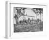 Group of Soldiers at Camp During American Civil War-Stocktrek Images-Framed Photographic Print