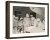 Group of Student Nurses in Theatre Observing a Surgeon Performing an Operation-null-Framed Photographic Print