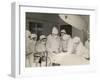 Group of Student Nurses in Theatre Observing a Surgeon Performing an Operation-null-Framed Photographic Print