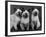 Group of Three Sweet Siamese Kittens Sitting Together-Thomas Fall-Framed Photographic Print