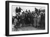 Group of Tourists Visiting Svartisen, Northern Norway, 1929-null-Framed Photographic Print