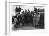 Group of Tourists Visiting Svartisen, Northern Norway, 1929-null-Framed Photographic Print