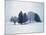 Group of trees in winter-Herbert Kehrer-Mounted Photographic Print