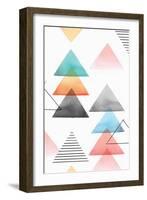 Group of Triangles I-Isabelle Z-Framed Art Print