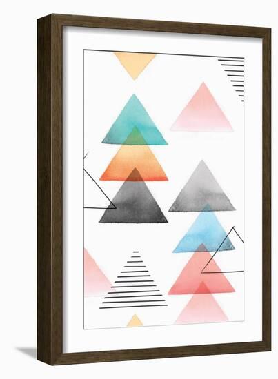 Group of Triangles I-Isabelle Z-Framed Art Print