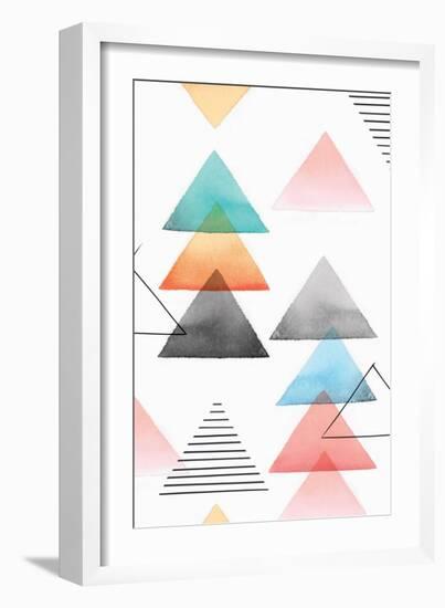 Group of Triangles I-Isabelle Z-Framed Art Print