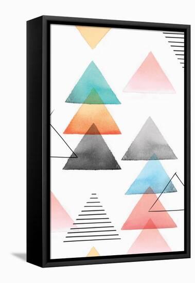 Group of Triangles I-Isabelle Z-Framed Stretched Canvas