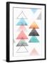 Group of Triangles II-Isabelle Z-Framed Art Print