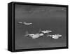 Group of Us Navy Bombers Flying in Formation-Carl Mydans-Framed Stretched Canvas