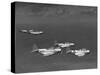 Group of Us Navy Bombers Flying in Formation-Carl Mydans-Stretched Canvas