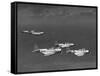 Group of Us Navy Bombers Flying in Formation-Carl Mydans-Framed Stretched Canvas