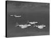 Group of Us Navy Bombers Flying in Formation-Carl Mydans-Stretched Canvas